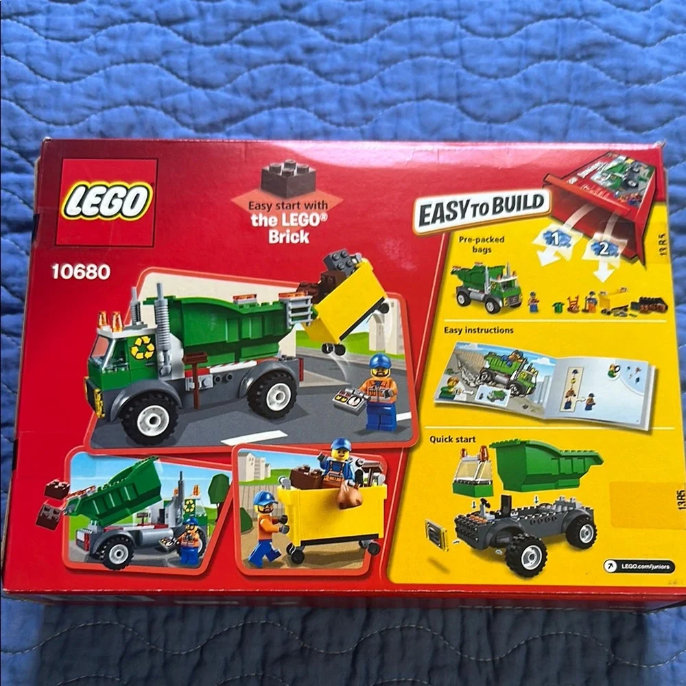 LEGO Juniors Green Garbage Truck Building Set - Picture 2 of 7